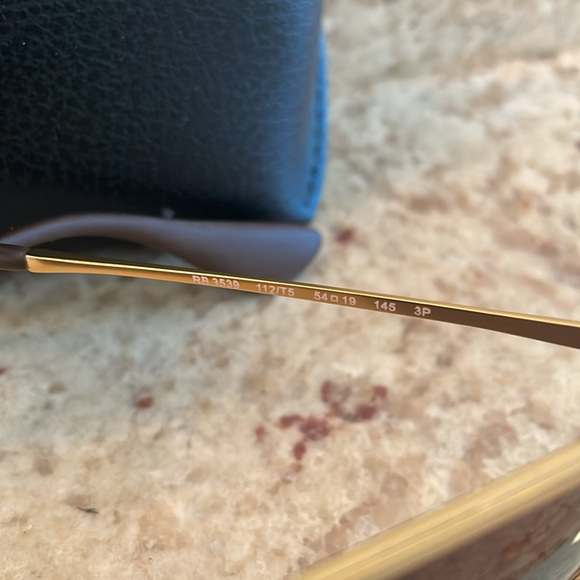 Ray Ban Erika Gold Metal Sunglasses - Picture 2 of 3